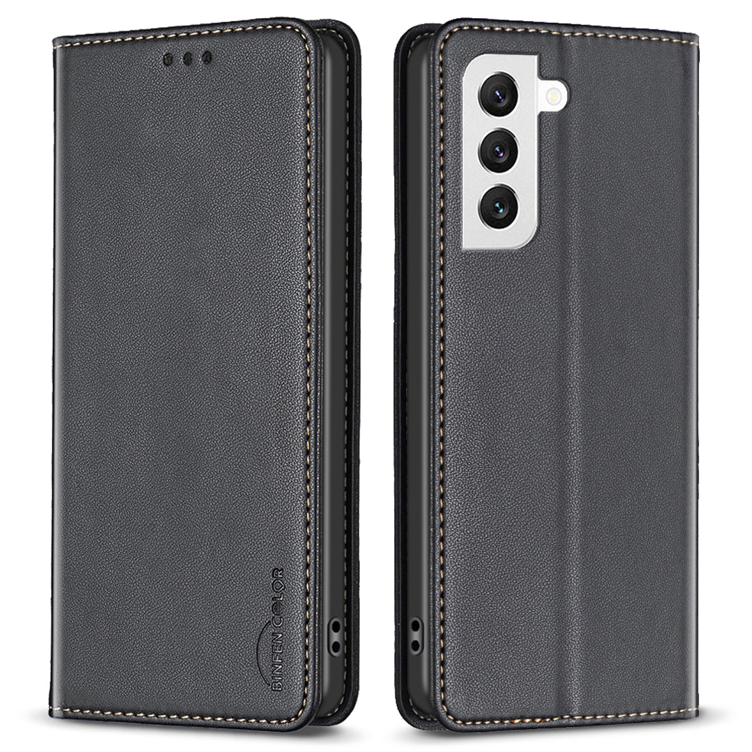 BINFEN COLOR BF18 Phone Case for Samsung Galaxy S21 FE 5G Card Holder PU Leather Stand Cover BINFEN COLOR BF18 Phone Case for Samsung Galaxy S21 FE 5G Card Holder PU Leather Stand Cover
